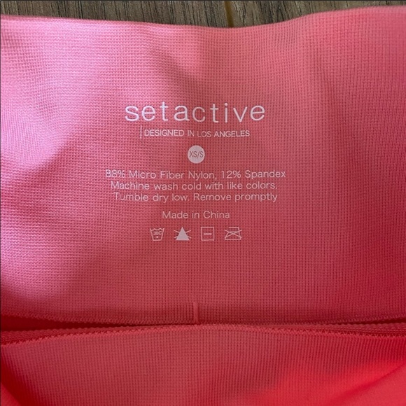 SET Active Pink Polly Bike Shorts - Picture 3 of 3